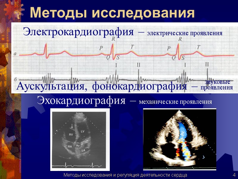 Методы исследования Электрокардиография – электрические проявления        